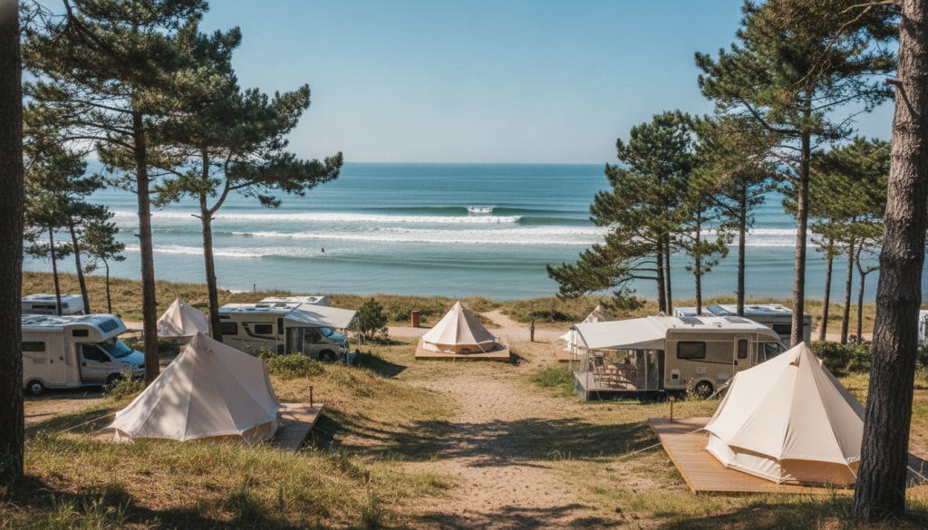 découvrez les meilleurs campings à hossegor, entre surf, lac et pinède. profitez d'un séjour naturel et sportif au cœur d'un cadre exceptionnel pour des vacances inoubliables.