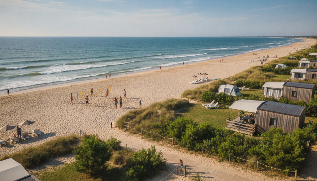 découvrez le camping atlantic club montalivet, un lieu idéal pour des vacances inoubliables en bord de mer, avec des activités pour toute la famille et un cadre naturel exceptionnel.