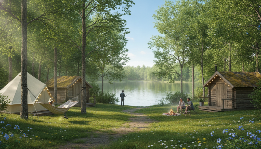 découvrez le camping le nid d'été, un havre de paix idéal pour des vacances en pleine nature, entre détente et convivialité.
