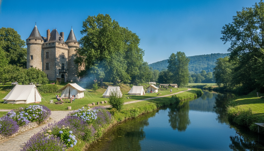 découvrez le charme du château de galaure camping, un lieu idéal pour des vacances inoubliables alliant nature, confort et détente en plein cœur de la campagne.