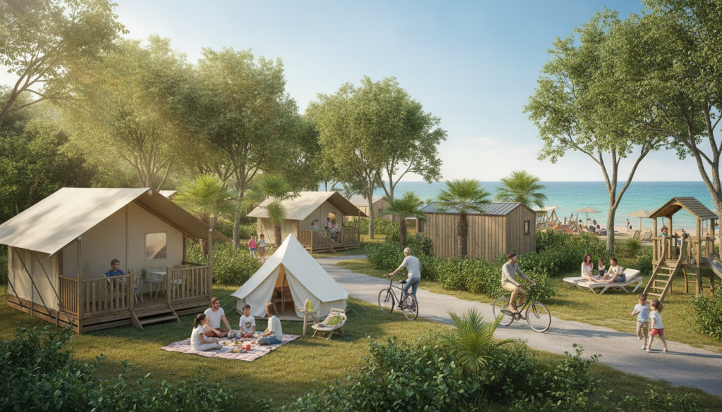 découvrez le camping les brunelles à longeville-sur-mer, un lieu idéal pour des vacances inoubliables en pleine nature, entre mer et forêt.