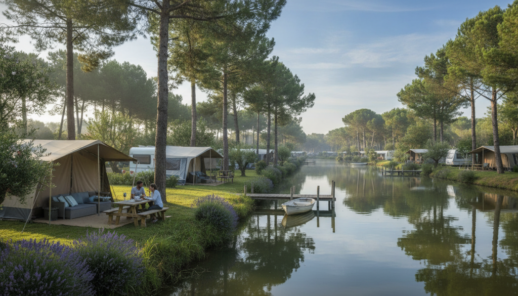 découvrez le camping les elysées au grau du roi, un havre de nature et de détente où confort et tranquillité vous attendent pour des vacances inoubliables.