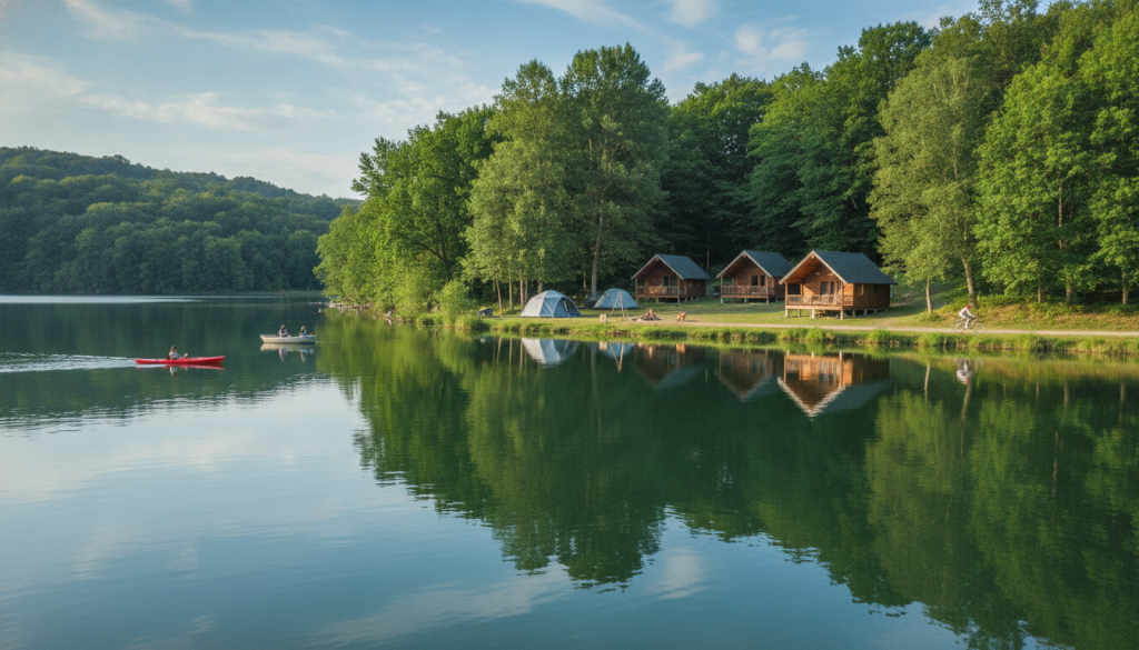 explorez le camping au lac de panthier et profitez d'activités variées et d'hébergements confortables pour des vacances inoubliables en pleine nature.